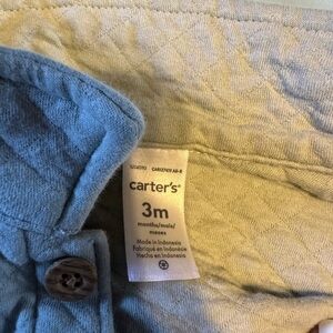 Carter's Blue and Cream Baby Outfit